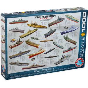 EUROGRAPHICS Пъзел Eurographics от 1000 части - Военни кораби от Втората световна война (EG60000133)