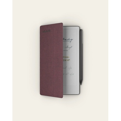 reMarkable Paper Pro Move + Marker Plus + Book Folio Mosaic Weave Burgundy