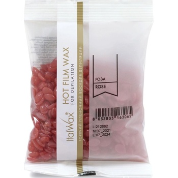 Italwax FilmWax depilační vosk samostržný voskové granule Růže 100 g