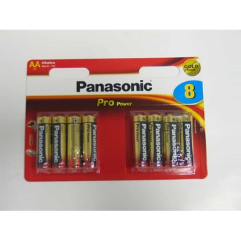 Panasonic pro power батерия с дълъг живот aa, алкална, 8 бр. в опаковка lr6ppg/8bw (lr6ppg/8bw)