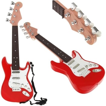Nobo Kids Elektrická rocková gitara so strunami červená