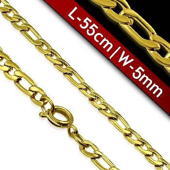 Talitha Златист стоманен синджир " Фигаро"