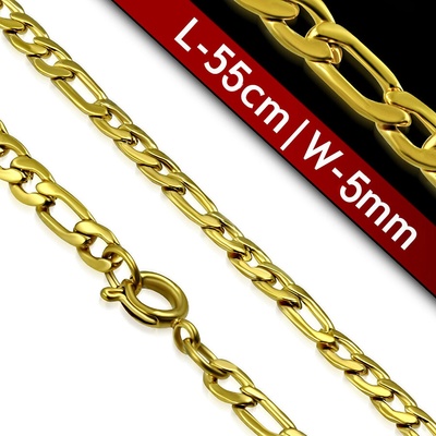 Talitha Златист стоманен синджир " Фигаро"