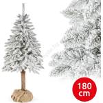 Sonic Коледна елха на дънер natural with snow 180 см смърч (sc0052)