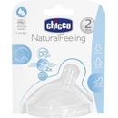 Chicco cumlík na fľašu Natural Feeling silikón stredný prietok 1 ks V001515