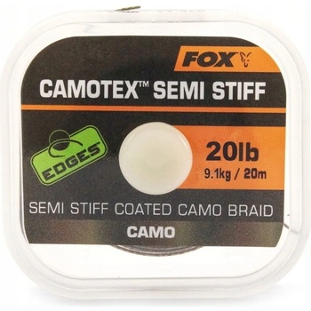 Fox šnúra Edges Camotex Semi Stiff 20m 20lb