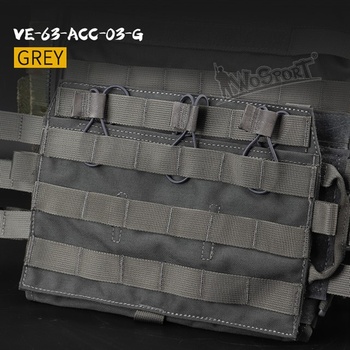 Wosport Přední platforma pro JPC vestu 2.0 šedá