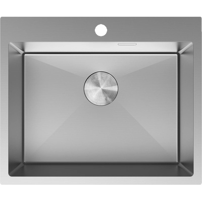 Mexen Solix кухненска мивка от неръждаема стомана с 1 отделение, 600 x 500 mm, инокс - 6408601000-01 (6408601000-01)