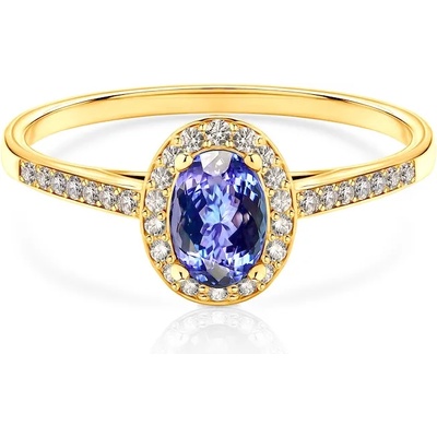SAVICKI Пръстен Blue Lagoon: злато, танзанит