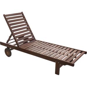 HORECANO Дървен шезлонг КЛАСИК 193x60xh30cm (C3017D) (0166240)
