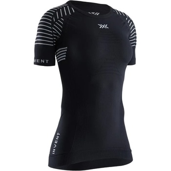 X-Bionic Дамско синтетично термобельо X-Bionic Women's Invent 4.0 LT Shirt S/S T-shirt - Opal Black / Arctic White - размер XL (114-3172-0215)