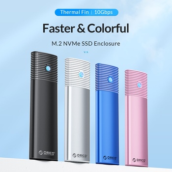 ORICO външна кутия за диск Storage - Case - M. 2 NVMe M/B key 10 Gbps Black - PWM2-G2 (PWM2-G2-BK-EP)