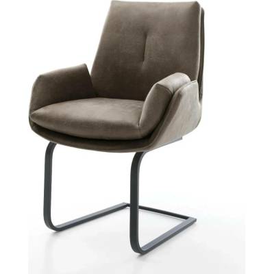 Delife Clea-Flex mikrovlákno taupe vintage plochá černá