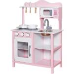 Ginger Home Детска дървена кухня Ginger Home - С аксесоари, розова (W10C404I) - ozone