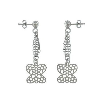 Infinitysilver stříbrné náušnice s motýlky 302112
