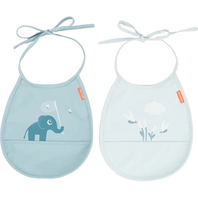 Done by Deer Комплект лигавници с джоб Done by Deer - Elphee, blue, 2 броя (1343442)