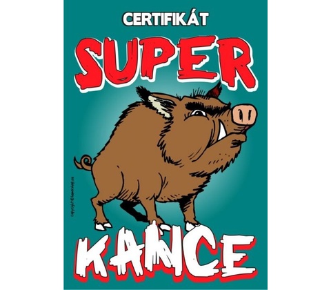 Certifikát super kance