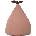 ferm LIVING Пуф Pear розов (100364303)