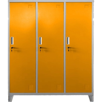 Carmen Метален шкаф Carmen CR-1604-3 JZ - сив / оранжев (3580175_2)