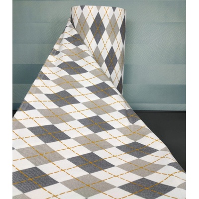 Ervi bavlna flanel š.240cm - Harlekýn šedé - 26658-3, metráž
