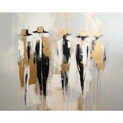 ZUTY Obrazy na stenu - Páni v klobúku Rámovanie: vypnuté plátno na rám, Rozmer: 80x100 cm