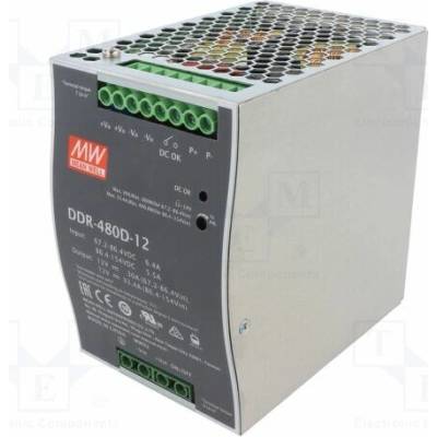 MEAN WELL DDR-480D-12 Měnič: DC/DC; 400,8W; Uvst: 67,2÷154VDC; Uvýst: 12VDC; Ivýst: 33,4A
