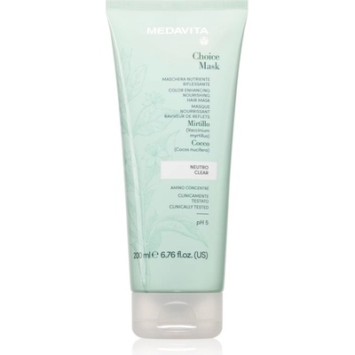 Medavita Choice Clear подхранваща маска за боядисана коса 200ml