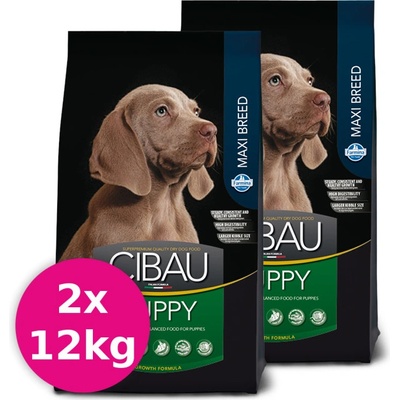 Cibau dog Puppy maxi 2 x 12 kg