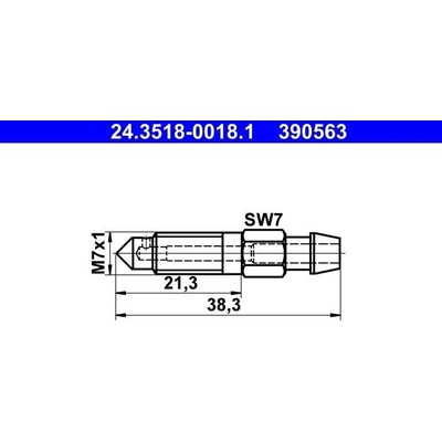 Odvzdušňovací šroub / ventil ATE 24.3518-0018.1