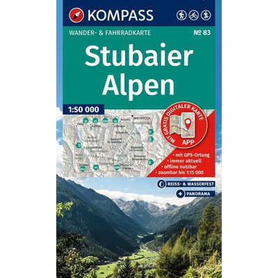 Stubaiské Alpy (Kompass - 83) - turistická mapa