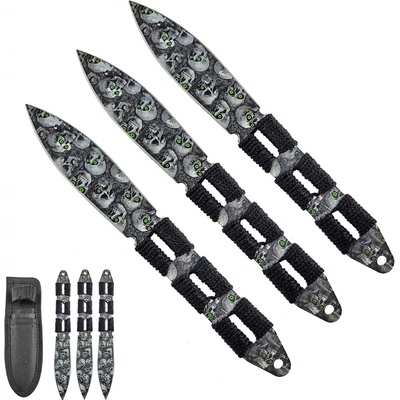 Chladné Zbraně Stylové vrhací nože PLACE OF SKULLS 3 ks