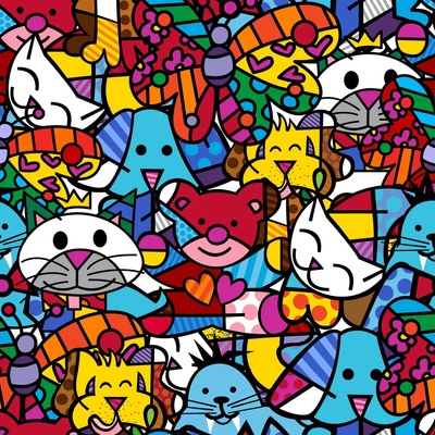 Bluebird Puzzle - Puzzle Romero Britto: Best Friends - 1 000 piese