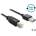 Delock Кабел, EASY-USB 2.0 тип A конекторна букса USB 2.0 тип B конекторна букса, 5 м, черен