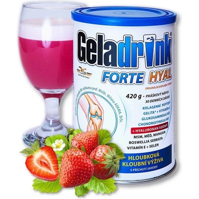 Orling Geladrink Forte nápoj Jahoda 420 g