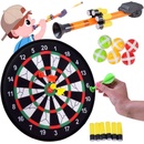 Terč na suchý zip + míčky, šipky, pěnové náboje