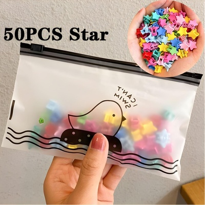 HARAHU Щипки за коса в чанта - Star / 50бр KP7856 (7856)