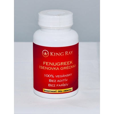 Kingray FENUGREEK pískavice řecké seno 60 kapslí