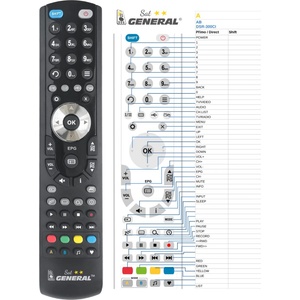 GENERAL AB DSR-300CI - съвместимо дистанционно управление на марката General (DSR-300CI) Дистанционно