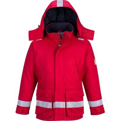 PortWest bunda FR59 Anti-Static zimní červená