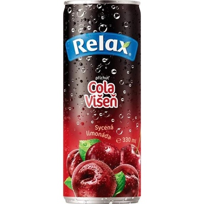 Relax Cola višeň sycená limonáda 330 ml