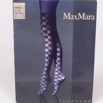 Image 1 of Сив микрофибърен чорапогащник с шахматен десен