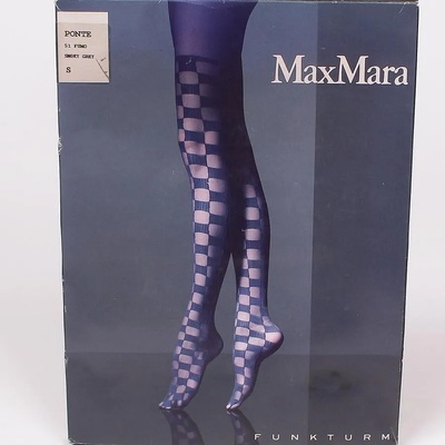 Сив микрофибърен чорапогащник с шахматен десен