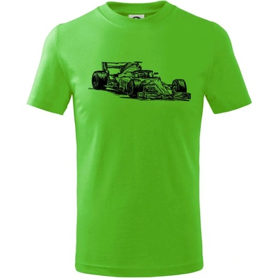 Formule v závodě tričko dětské bavlněné apple green