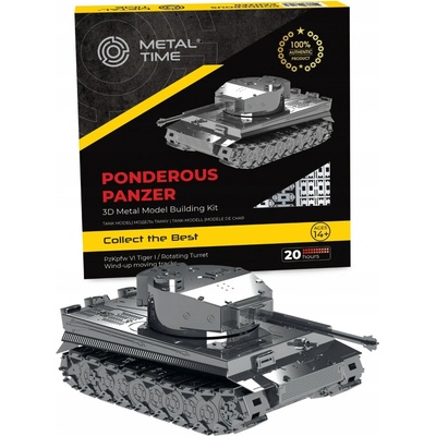 Metal Time Luxusní ocelová stavebnice tank Ponderouse Panzer World of Tan ks