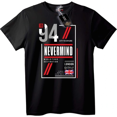 NOONEBRAND Тениска 1994 Nevermind London Град - XS, White