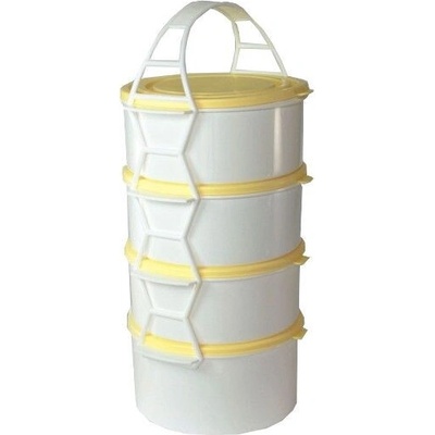 Petra plast 910500 Plastový jídlonosič 3 x 1,3 l+1 x 1,7 l