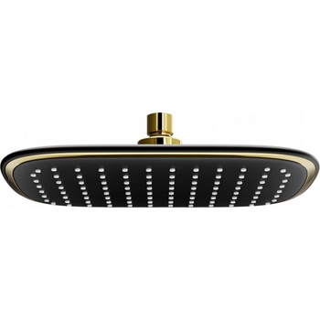 Mexen D-49 душ глава 25x19 см, черна/златна - 79749-75 (79749-75)