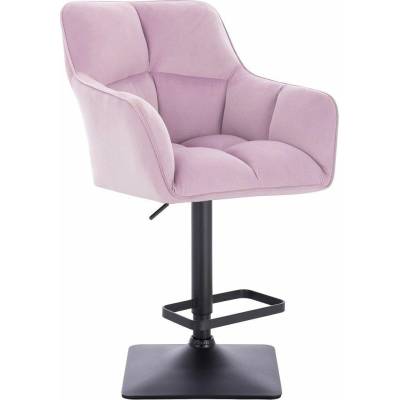 LuxuryForm Design Amalfi Velur na čiernej hranatej podstave levanduľa