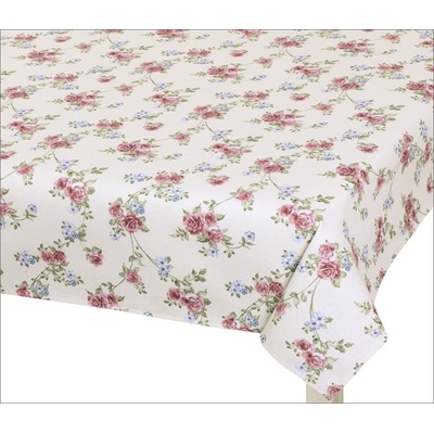 Bellatex Ubrus Dita pnoucí růžička růžová béžová zelená 120x180cm