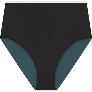 MYMARINI Дамско бикини долнище MYMARINI Women's Highwaist Shorts Bikini bottom - Black / Grey / White (150-5669-0213)